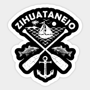 Zihuatanejo Beach, Mexico, Boat Paddle Sticker